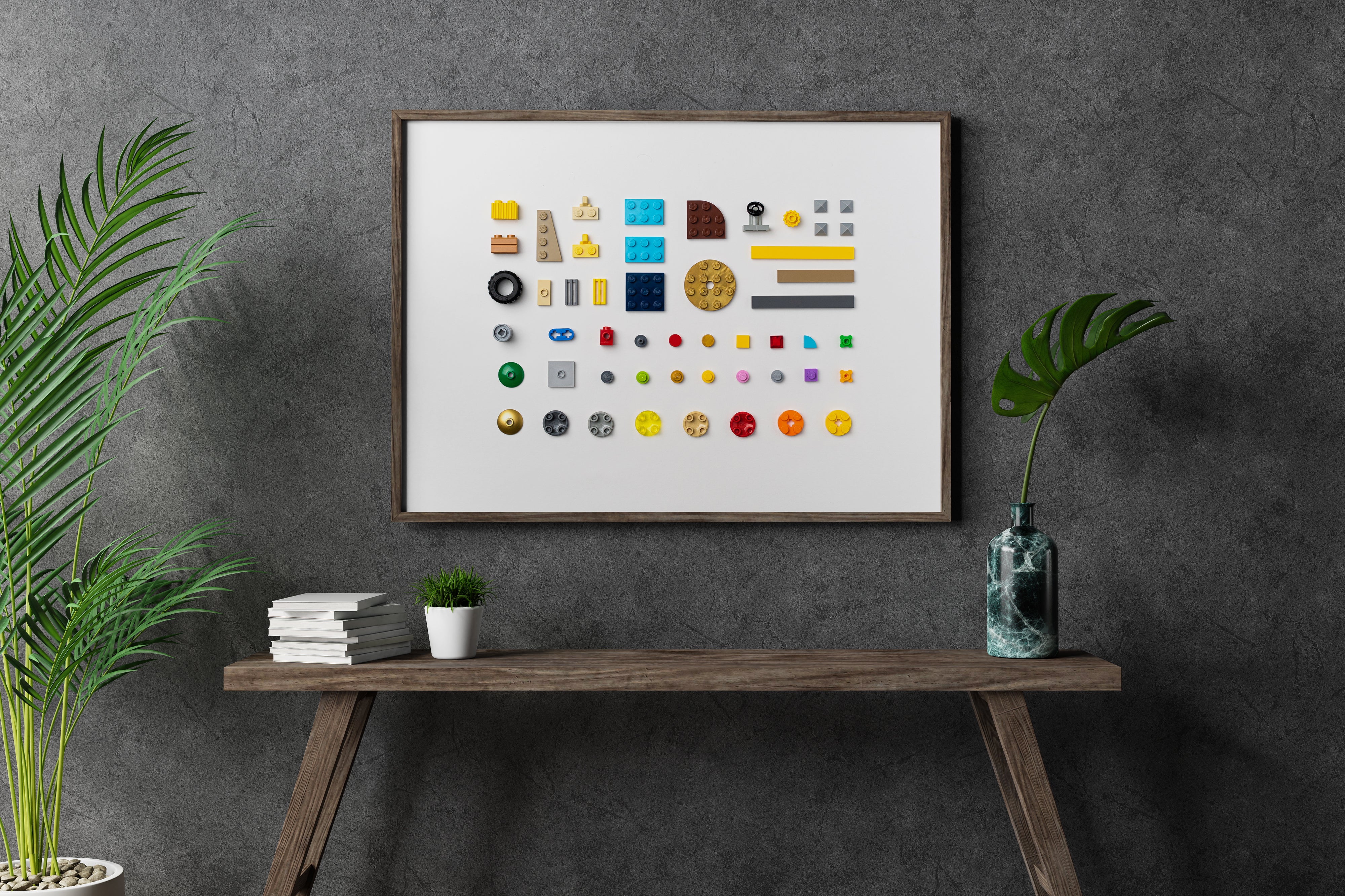 StudBee - Lego Bricks Knolled - Art Print Poster - StudBee
